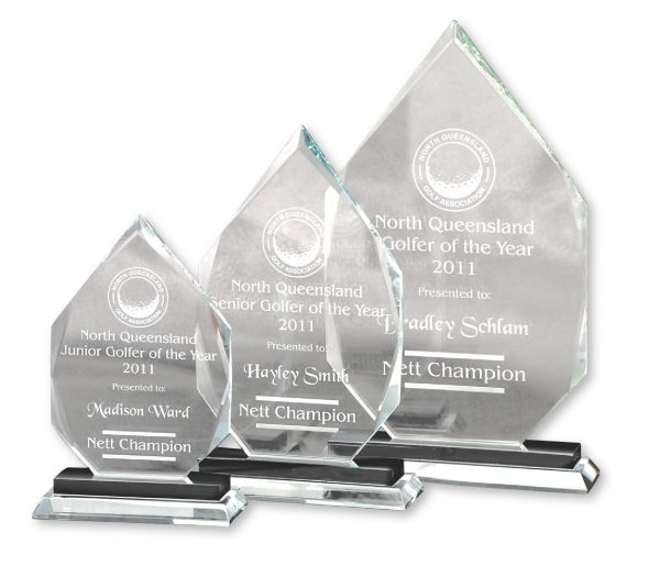 Crystal Award - Ash Base Large 280 mm x 160 mm